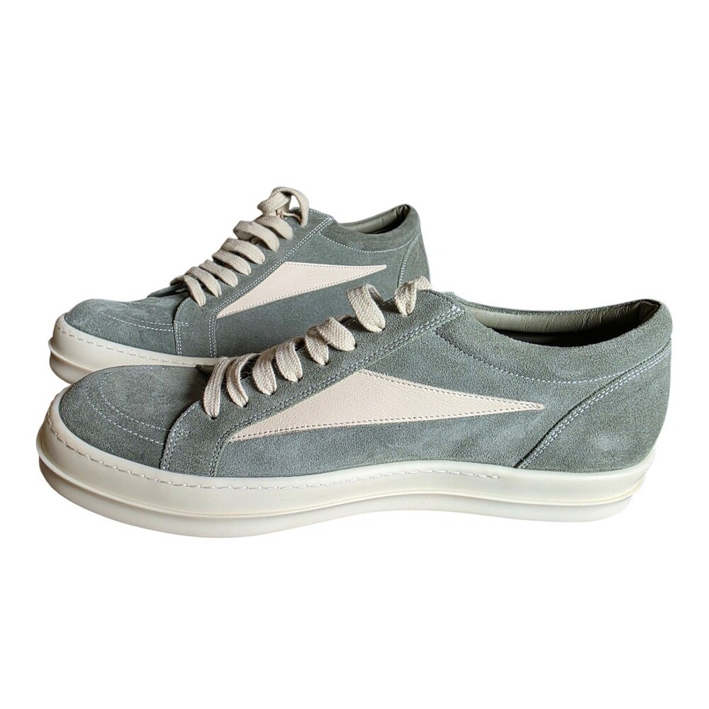 Rick Owens Vintage Hollywood Sneaks Sneakers US 12 EU 45 Mens Celadon Gray $970